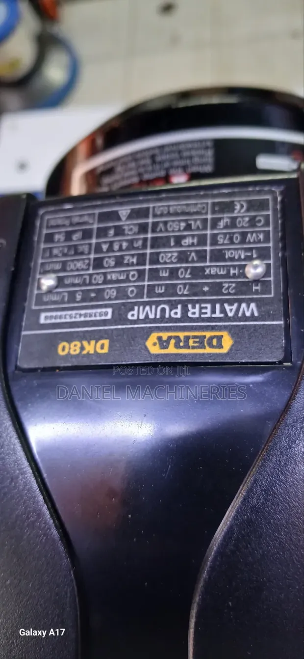 Dera DK80 Umeme Pumpu ya Maji - 1
