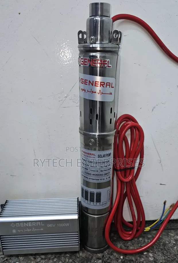1000W Solar Submersible Water Pump 96V 150m Head - 1