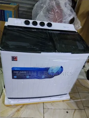 Midea Twin Tub Washing Machine 14KG Nyeupe (MT100W140/WG)