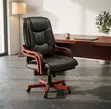 Executive Office Chair - Black Leather - 3
