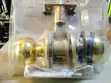 Gold Keyless Bathroom Knobset - 1