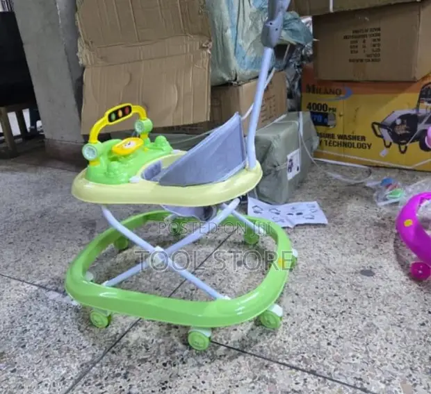 Adjustable Baby Walker with Activity Tray - 1