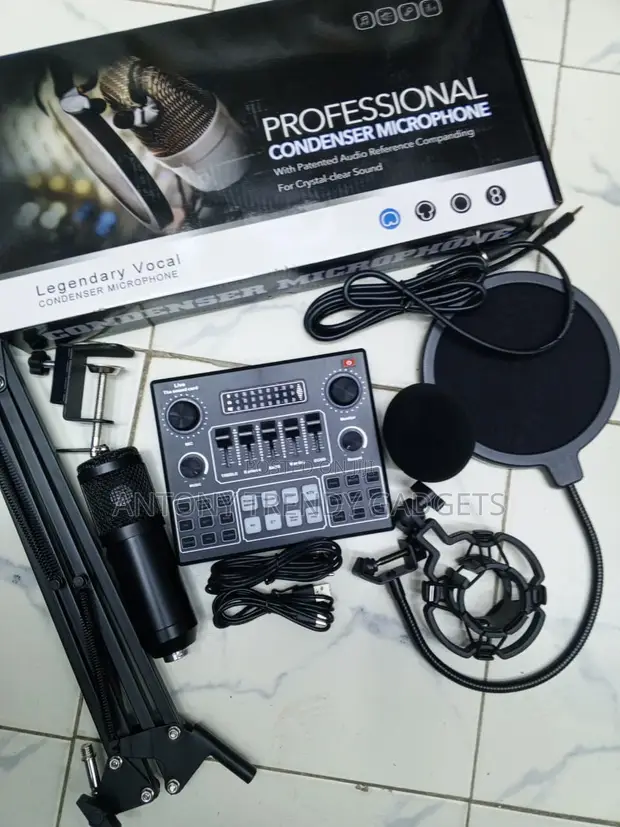 BM800 Microphone Kit na V9 Sound Card - 1