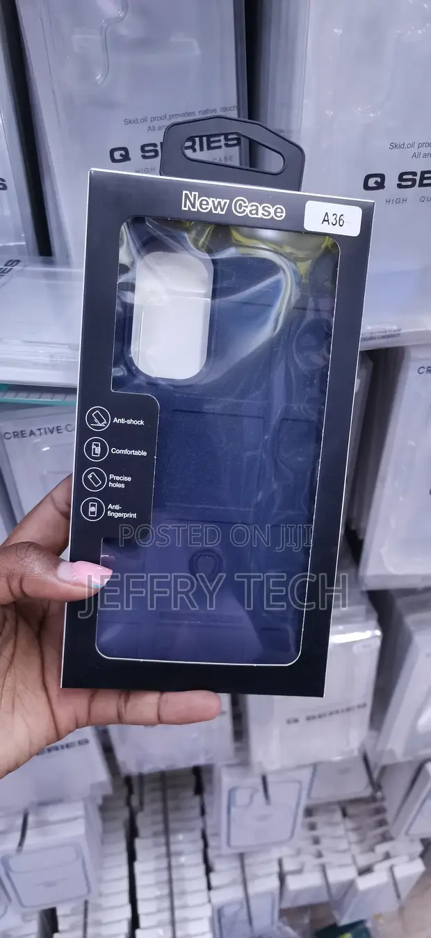 New Blue Samsung Galaxy A36 Rugged Shield Case - 1