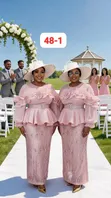 Kanzu ya Wanawake ya Straight yenye Peplum - 4