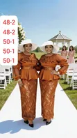 Kanzu ya Wanawake ya Straight yenye Peplum - 5
