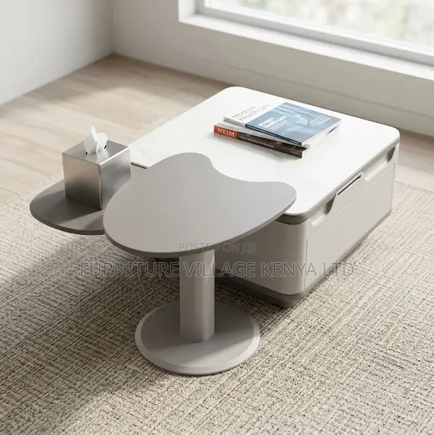 Set ya Coffee Table 2-Piece ya Kisasa - 1