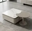 Set ya Coffee Table 2-Piece ya Kisasa - 4