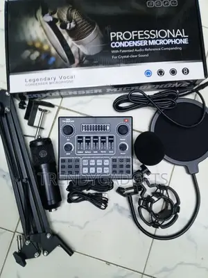 BM800 Condenser Microphone Bundle with V9 Sound Card
