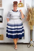 Skater Stripped Dress - 4