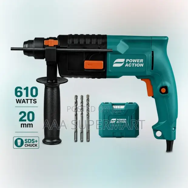 AX-RH610 610W Rotary Hammer Drill (20mm) - 1