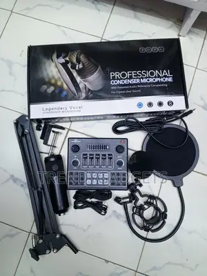 BM800 Microphone Kit na V9 Sound Card kwa Streaming