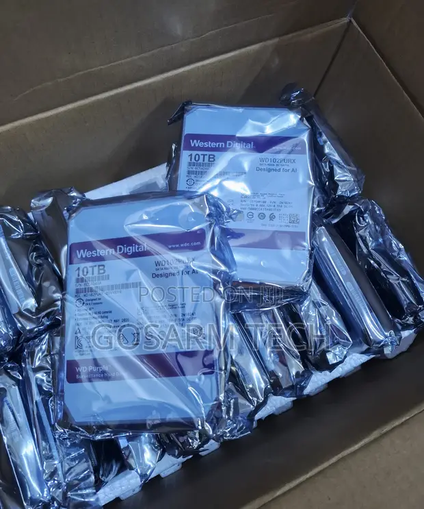 Western Digital WD Purple 10TB Hifadhi ya Surveillance HDD - 1