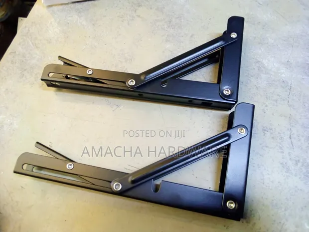 8" Foldable Shelf Brackets (Pair) - 1