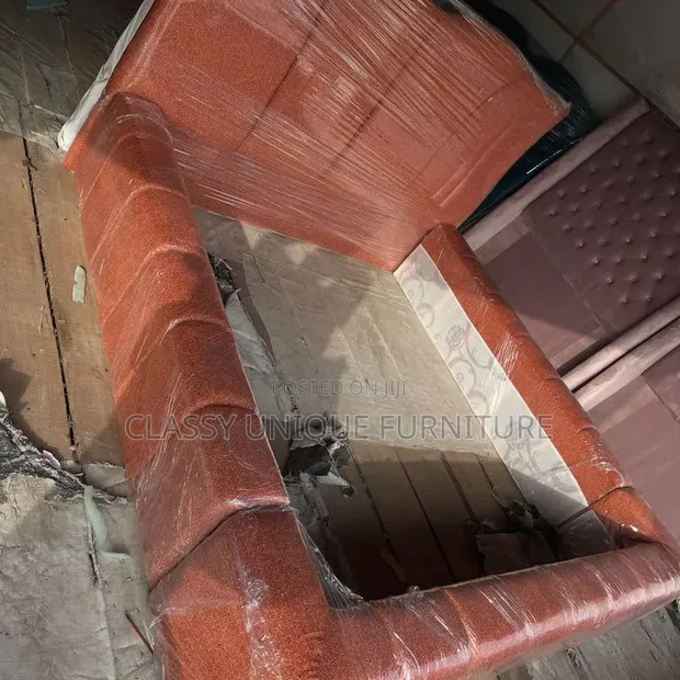5x6 Fully Upholstered Bed - Terracotta Orange - 1
