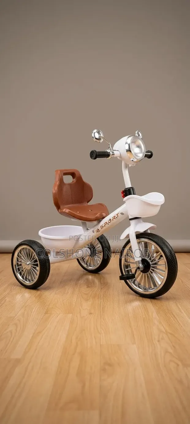 Kids' Tricycle Ride-on Toy with Storage Baskets (Ages 2-5) - 1