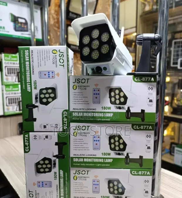JSOT Solar CCTV Lamp 180W Motion Sensing Security Light - 1