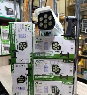 JSOT Solar CCTV Lamp 180W Mwanga wa Usalama wa Motion Sensing