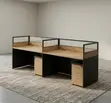 2-Seater Office Workstation: Straight Modular - 4