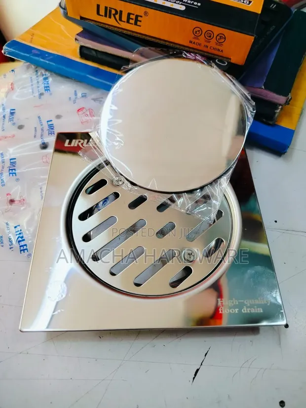 Square Stainless Steel Floor Drain - 1