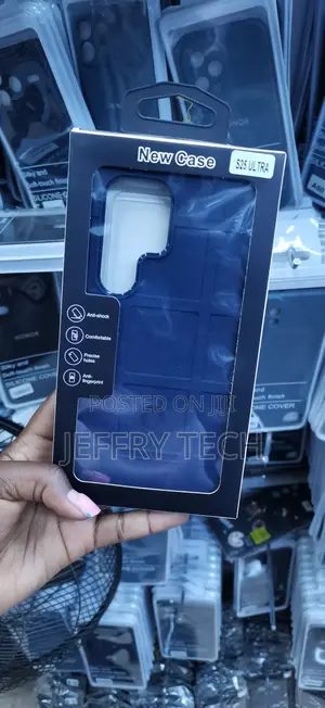 Dark Blue Rugged TPU Case for Samsung Galaxy S25 Ultra
