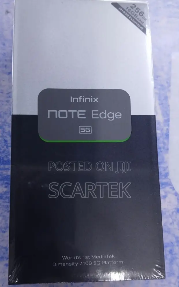 Infinix Note Edge 256GB Mpya Nyeusi - 1