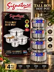 Signature Elegance Hot Pot Set ya Chuma cha Kutolea - Vipande 4 - 1