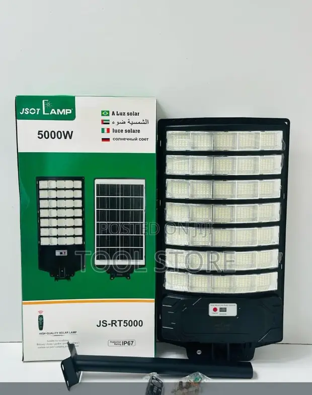 JSOT 5000W Solar Streetlight yenye Remote Control - 1