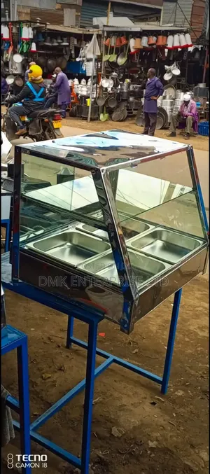 Commercial Stainless Steel Food Warmer & Display Cabinet