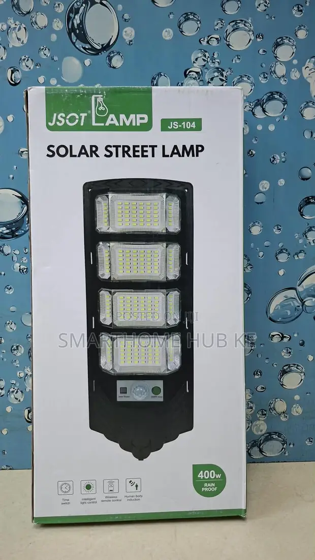 400W JS-104 Solar Street Lamp with Motion Sensor - 1