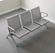 Professional Steel Reception Bench - 3 Seater - 1