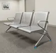 Professional Steel Reception Bench - 3 Seater - 2