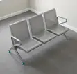 Professional Steel Reception Bench - 3 Seater - 4