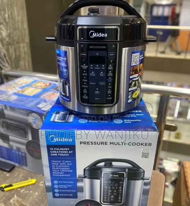 Midea 8L Stainless Steel Pressure Cooker - 1