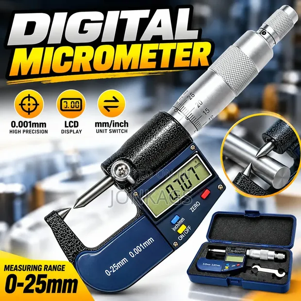 Digital Outside Micrometer 0-25mm - 1