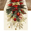 Christmas Linen Table Runner - 2
