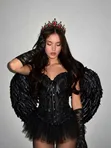 Seti ya Mavazi ya Halloween 5-in-1 Swan/Malaika Mweusi - 1