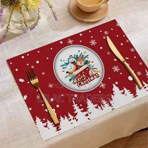 Placemats za Mapambo ya Krismasi (Seti ya 4)