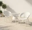 Seti ya Jedwali na Viti vya Rattan vya Nje - 2