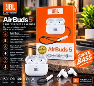 Original JBL Airbuds 5 Earpods - White