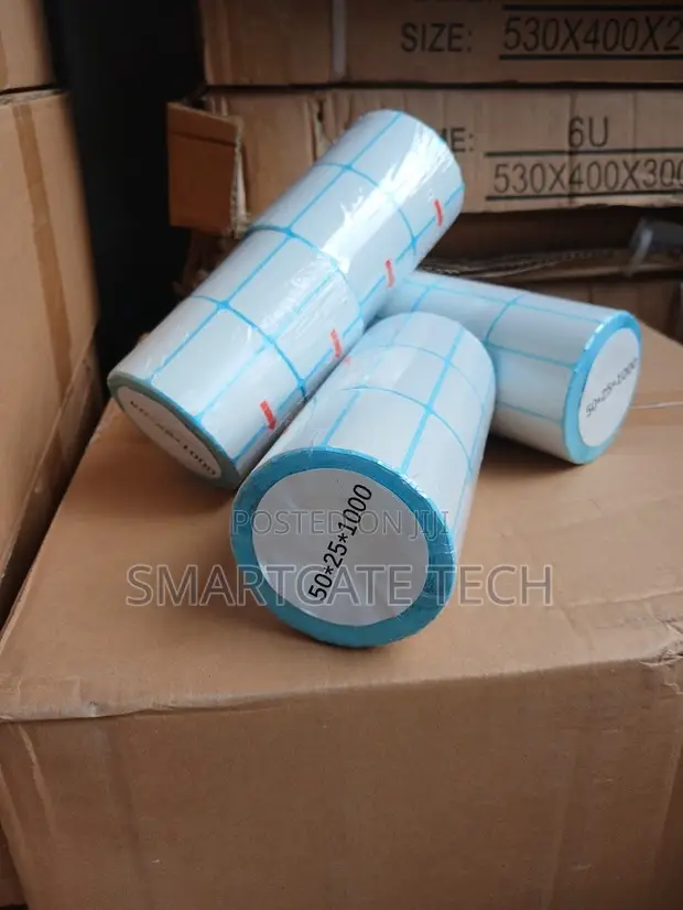 50x25mm Self-Adhesive Thermal Labels for Barcode Printing - 1