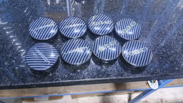 Vifuniko vya Magurudumu ya Kituo cha Magari cha Ravs Carbon Universal - 1