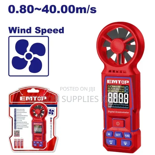 EMTOP Digital Anemometer Kipima Kasi ya Upepo - 1