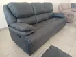 Kochi ya Recliner ya Vitambaa ya King Size ya 3-Seater - Grey ya Premium - 2
