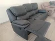 Kochi ya Recliner ya Vitambaa ya King Size ya 3-Seater - Grey ya Premium - 5