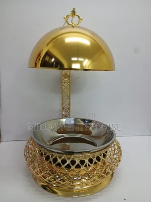 8L Golden Fancy Chafing Dish yenye Lid