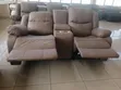 Premium Fabric Two-Seater Recliner Sofa with Cup Holders - 4