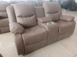 Premium Fabric Two-Seater Recliner Sofa with Cup Holders - 5
