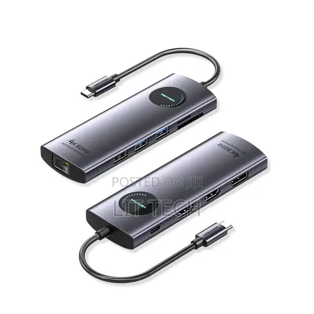 Vention 10-in-1 USB-C Docking Station with 2 HDMI - 1