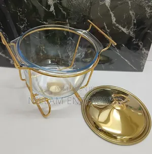 Chafing Dish ya Supu ya Kioo 4L